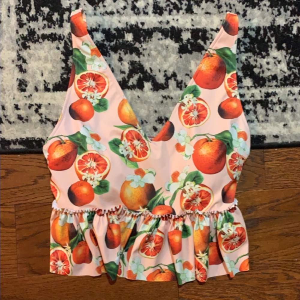 Large V neck top